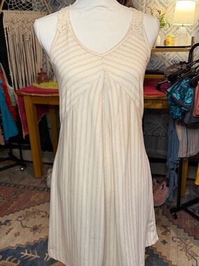 Mudd Cream Striped Mini Dress